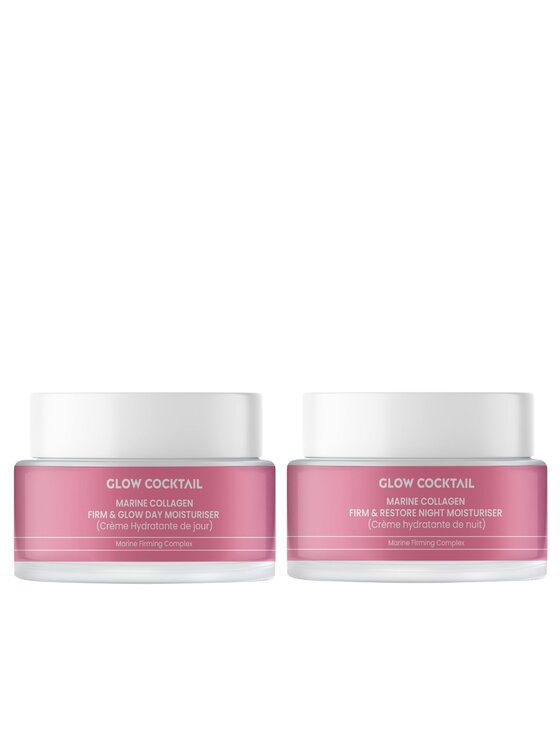 Glow Cocktail Glow Cocktail Zestaw Firm & Glow + Firm & Restore: krem na dzień 50 ml + krem na noc 50 ml Krem do twarzy