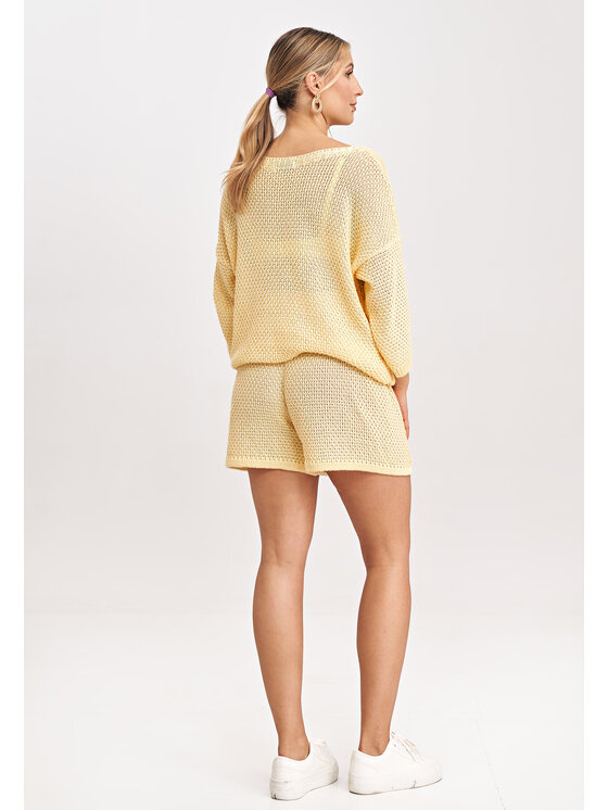 FIGL FIGL Sweter M995 Żółty Regular Fit