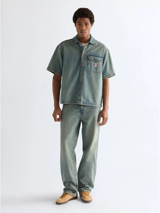 Wrangler Wrangler Jeansy Loose Straight Niebieski Loose Fit