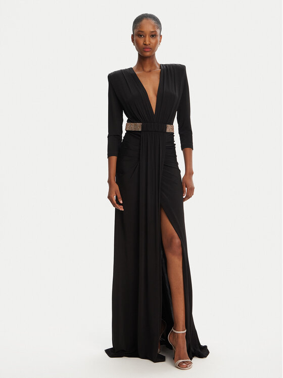 Babylon Babylon Abendkleid S00862 Schwarz Regular Fit