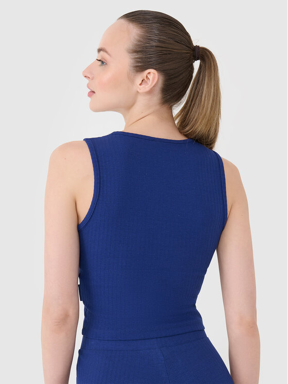 4F 4F Tank top MIDSHOP TEXTILE Granatowy Slim Fit