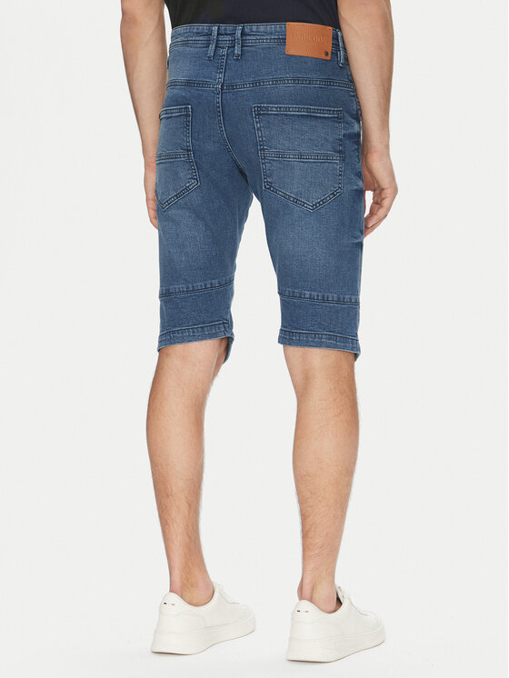 INDICODE INDICODE Džínové šortky Kem 70-172 Modrá Slim Fit