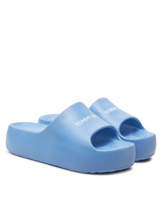 Tommy Jeans Tommy Jeans Чехли Tjw Chunky Flatform Slide EN0EN02586 Син