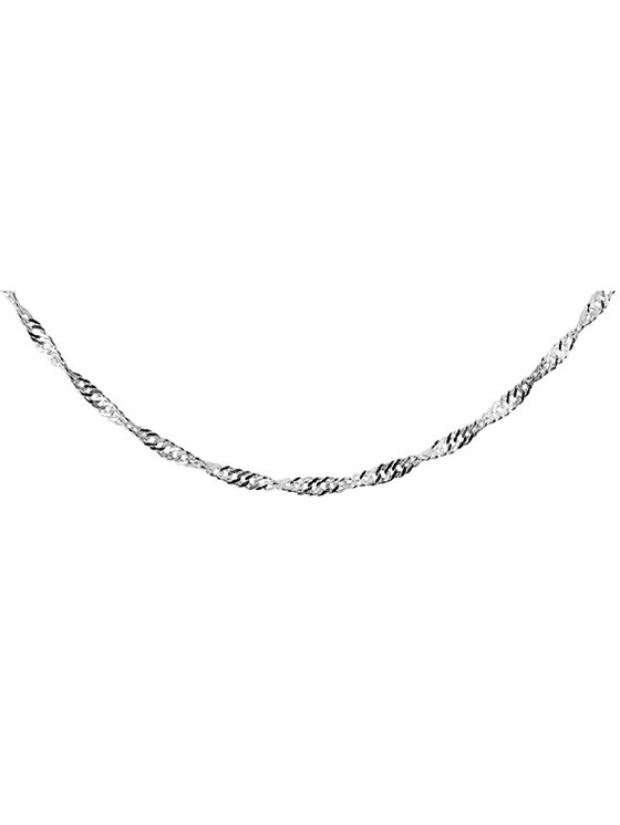 Fugart Fugart Naszyjnik Srebrny łańcuszek Singapur 45cm FUGGDSL34/45 Srebrny