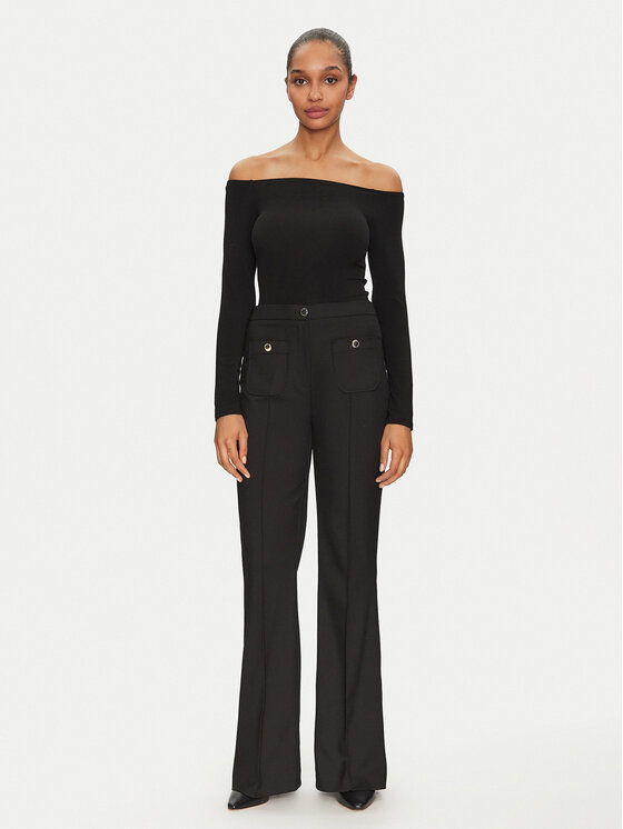Morgan Morgan Riidest püksid 251-PFLAC.F Must Bootcut Fit