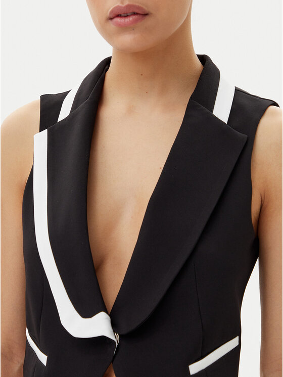 Maryley Maryley Veste 25EB190/43NB Melns Regular Fit
