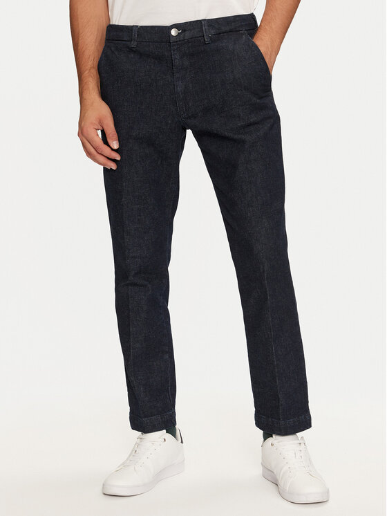 United Colors Of Benetton United Colors Of Benetton Chino kalhoty 4AC9UF02Y Modrá Slim Fit