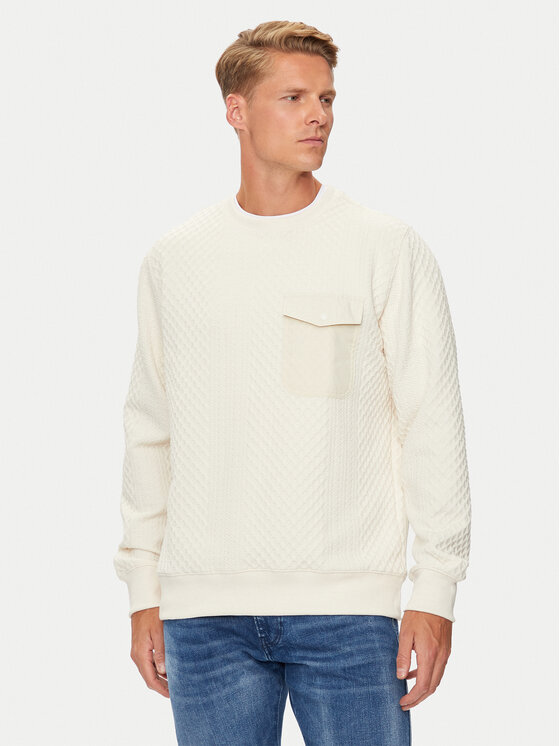 Brave Soul Brave Soul Суитшърт MSS-586KALK Екрю Regular Fit