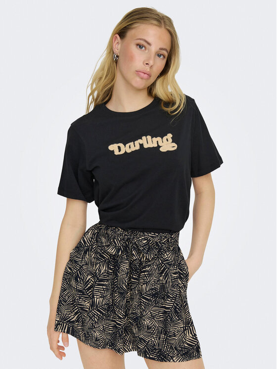 JDY JDY T-shirt Felisa 15300408 Nero Regular Fit