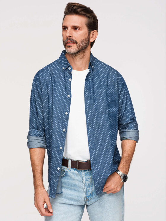 Ombre Ombre Koszula K702 Regular Fit