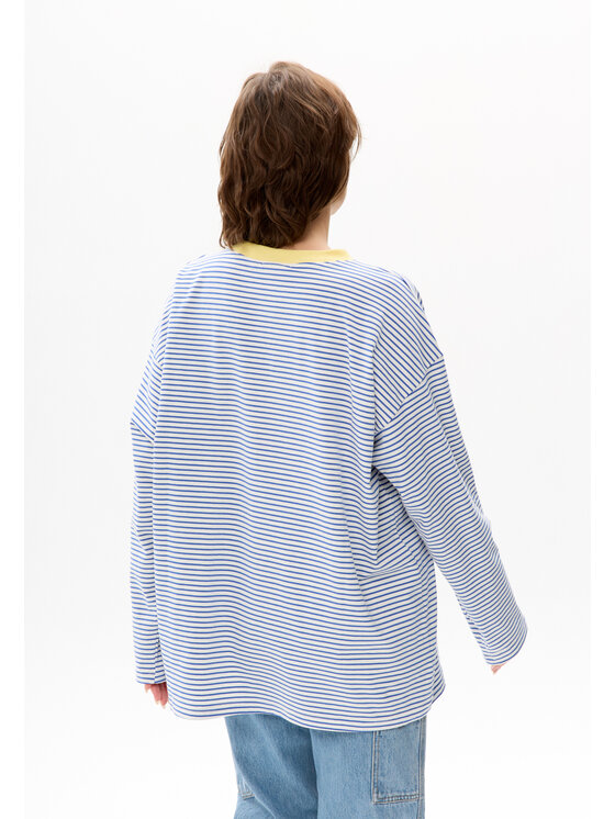 Mirons Mirons Longsleeve Print Błękitny Oversize