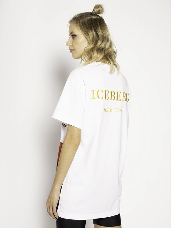 Iceberg Iceberg T-Shirt 20EI2P0F06363011101 Bílá Regular Fit
