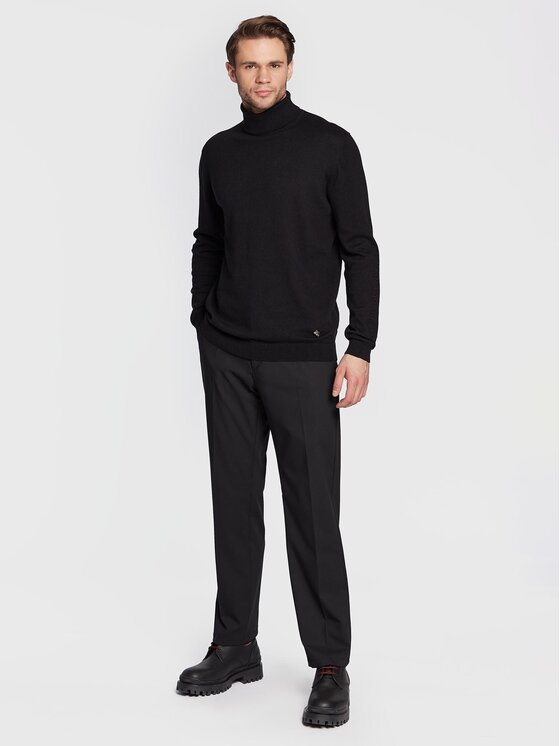 KARL LAGERFELD KARL LAGERFELD Rollkragenpullover 655037 524305 Schwarz Regular Fit