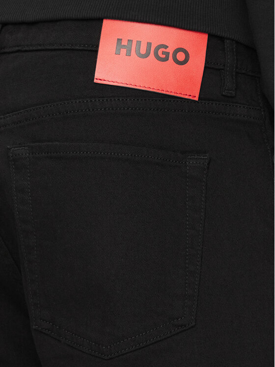 HUGO Hugo Szorty jeansowe 634/S 50511279 Czarny Tapered Fit