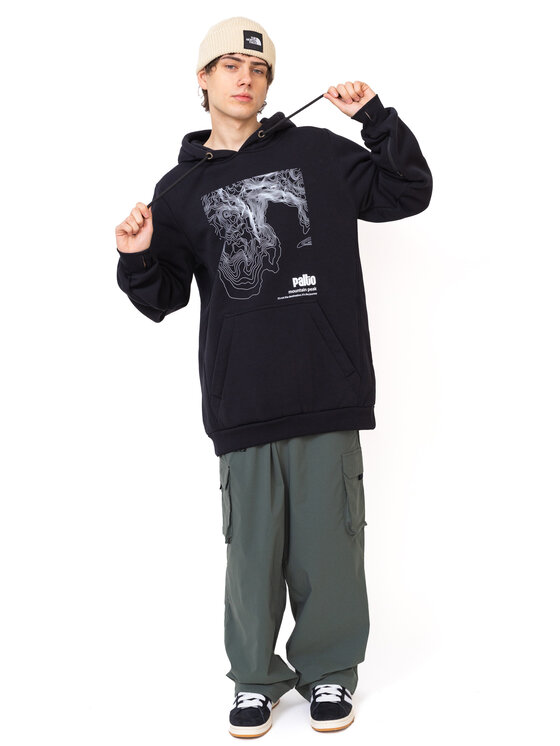 Palto Palto Bluza Mountain Peak Czarny Long Fit