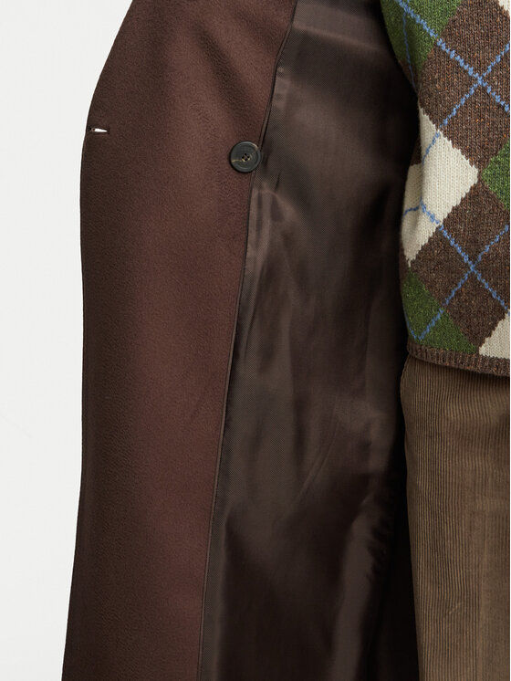 Weekend Max Mara Weekend Max Mara Μάλλινο παλτό Resina 2625016102 Σκούρο καφέ Regular Fit