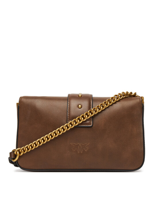 PINKO PINKO Borsetta Love One Mini Slouchy Fl PE 25 PLTT 104340 A2C2 Marrone