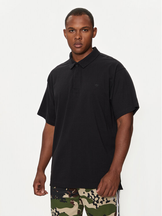 adidas Polo Premium Essentials HR8677 Melns Loose Fit