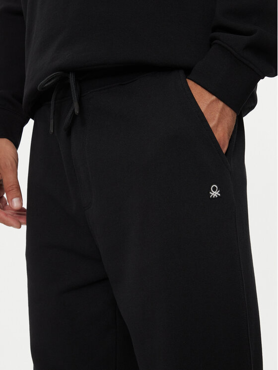 United Colors Of Benetton United Colors Of Benetton Παντελόνι φόρμας 342ZUF01B Μαύρο Regular Fit