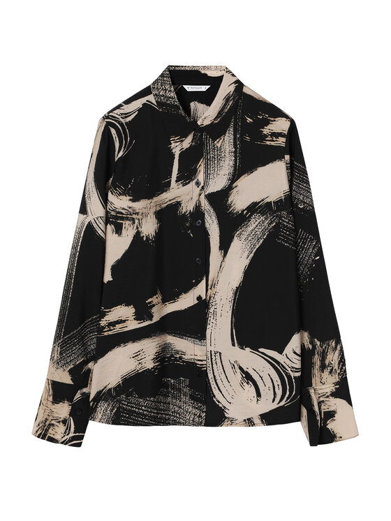 TATUUM TATUUM Koszula SEKI Czarny Loose Fit