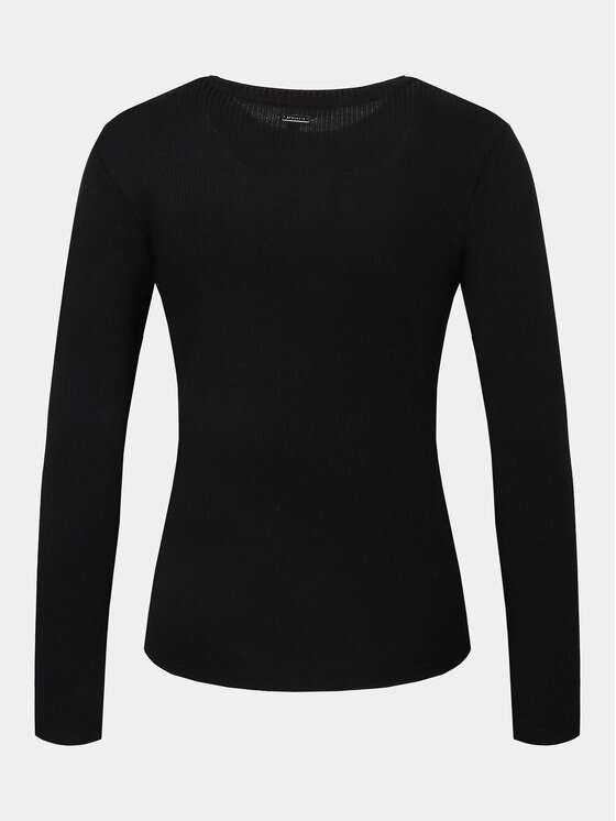 Athlecia Athlecia Bluza Lankae W L/S Tee EA231522 Črna Regular Fit