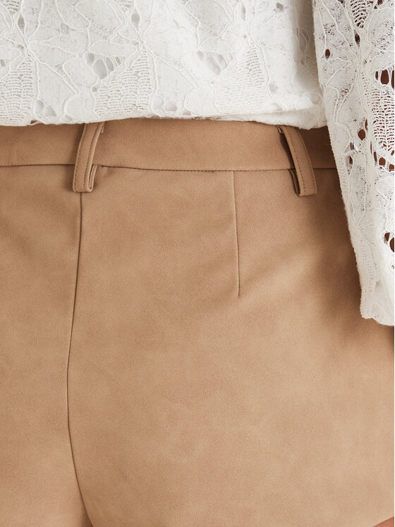 Bardot Bardot Pantaloncini in similpelle Jayla 60059PB2 Marrone Slim Fit