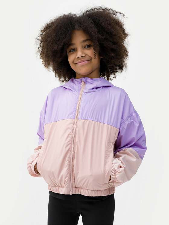 4F 4F Μπουφάν μεταβατικό 4FJWSS24TJACF128 Μωβ Regular Fit