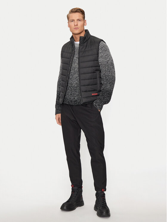 HUGO HUGO Mellény Brentino2431 50517743 Fekete Regular Fit