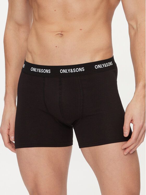 Only & Sons Only & Sons Набір з 3 пар боксерів Fitz 22023854 Чорний