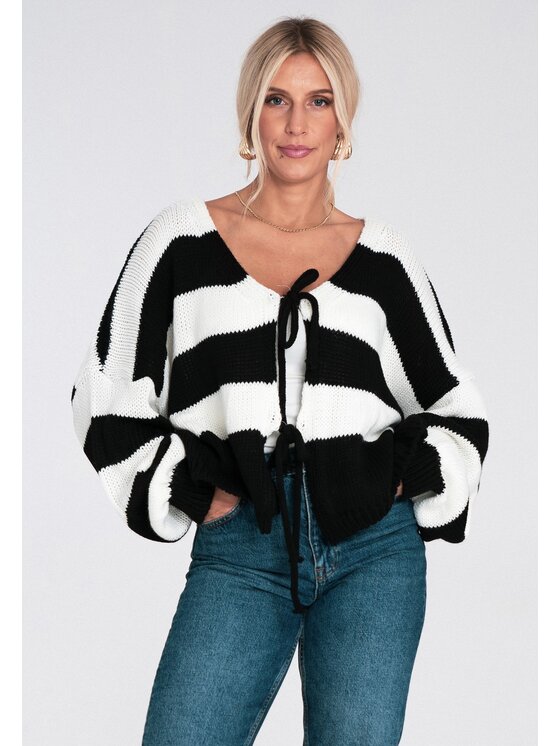 FIGL FIGL Sweter M1244 Czarny Regular Fit