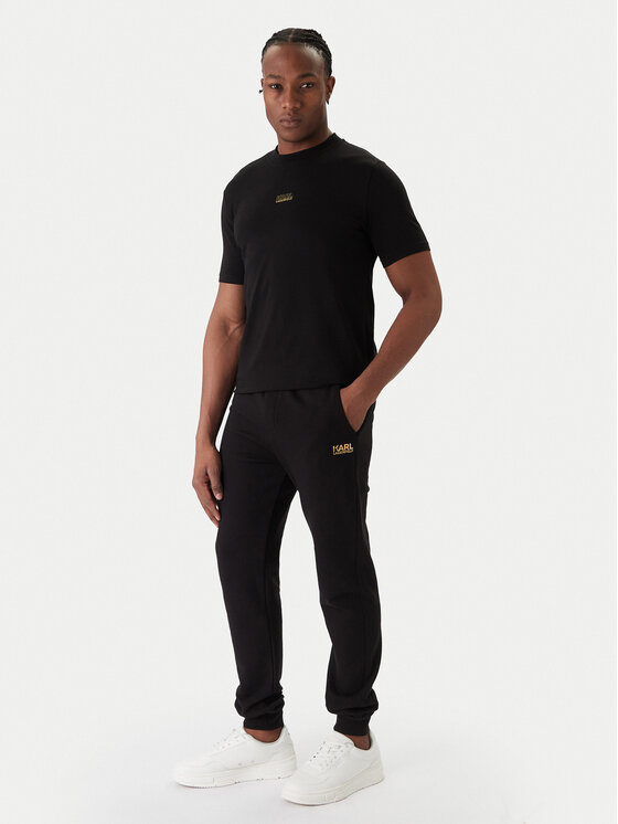 KARL LAGERFELD KARL LAGERFELD Tričko 755034 561235 Čierna Regular Fit
