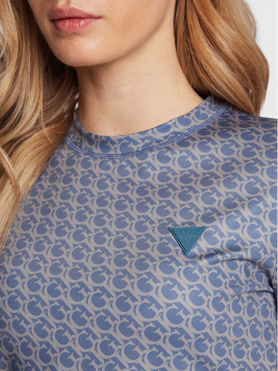 Guess Guess Футболка V3GP18 MC03W Cиній Regular Fit