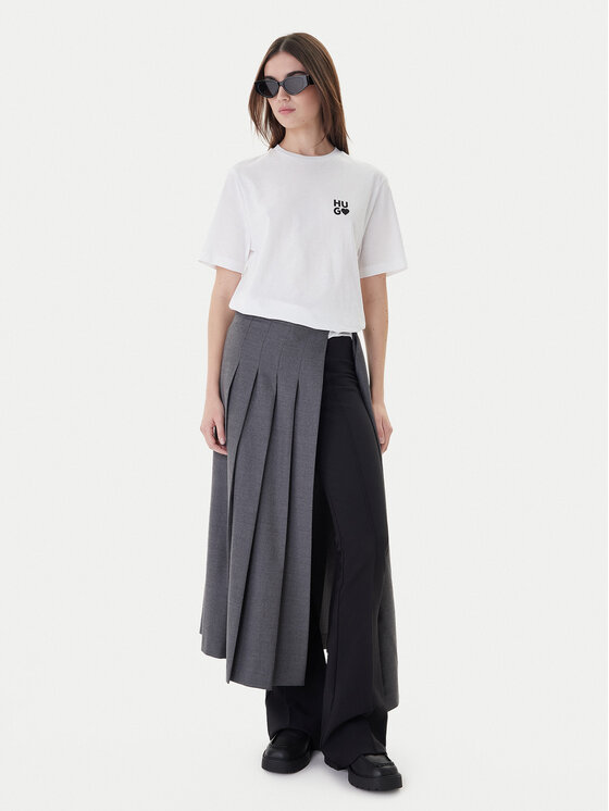 HUGO Hugo T-krekls Dashire_4 50489198 Balts Regular Fit