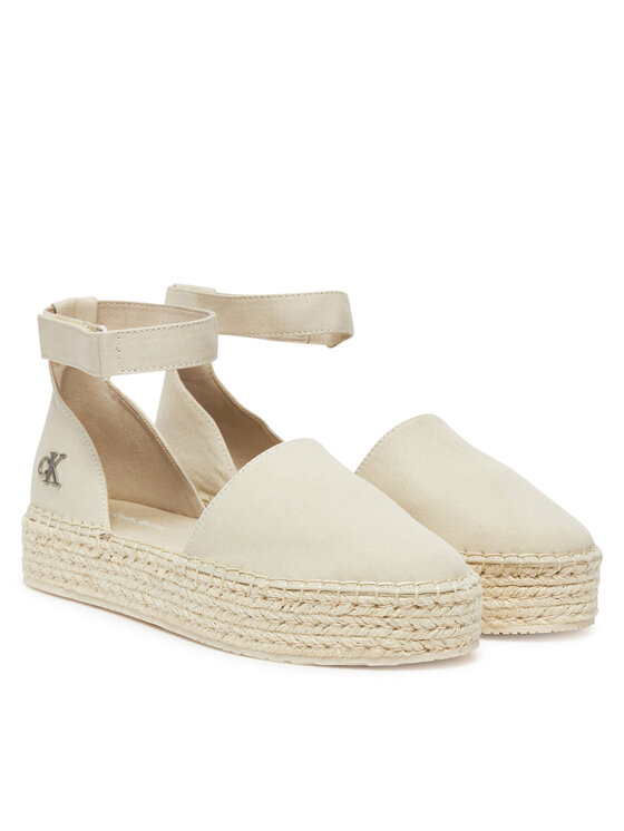 Calvin Klein Jeans Calvin Klein Jeans Espadryle Flatform Espadrille Sling Mg YW0YW01735 Beżowy