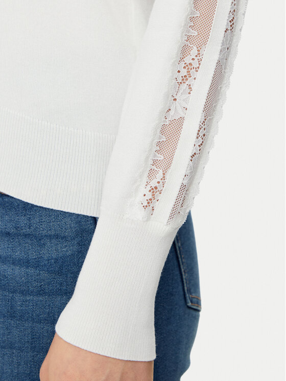 Morgan Morgan Maglione 251-MIELO Bianco Slim Fit