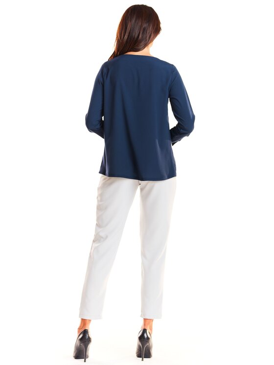 Awama Awama Camicia A251 Blu scuro Basic Fit