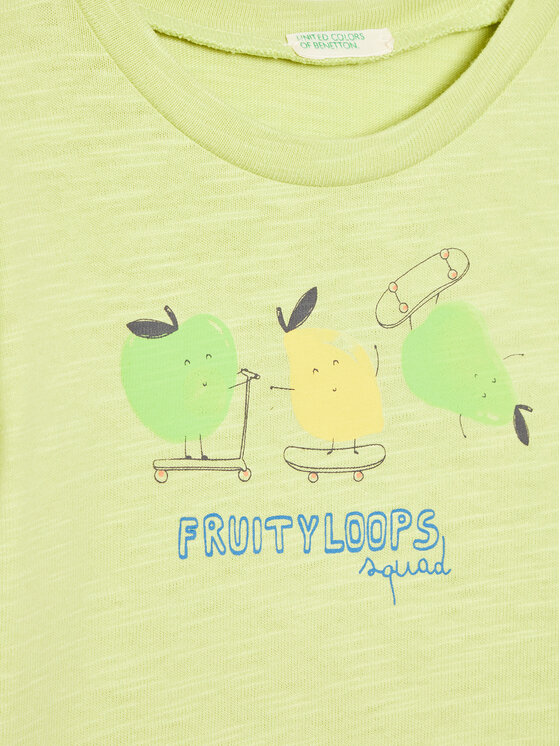 United Colors Of Benetton United Colors Of Benetton T-shirt 3F93A102K Verde Relaxed Fit