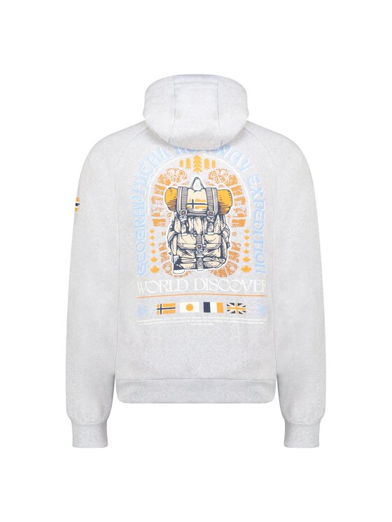 Geographical Norway Geographical Norway Bluza WZ3016H/GN-Blended Grey Szary Regular Fit