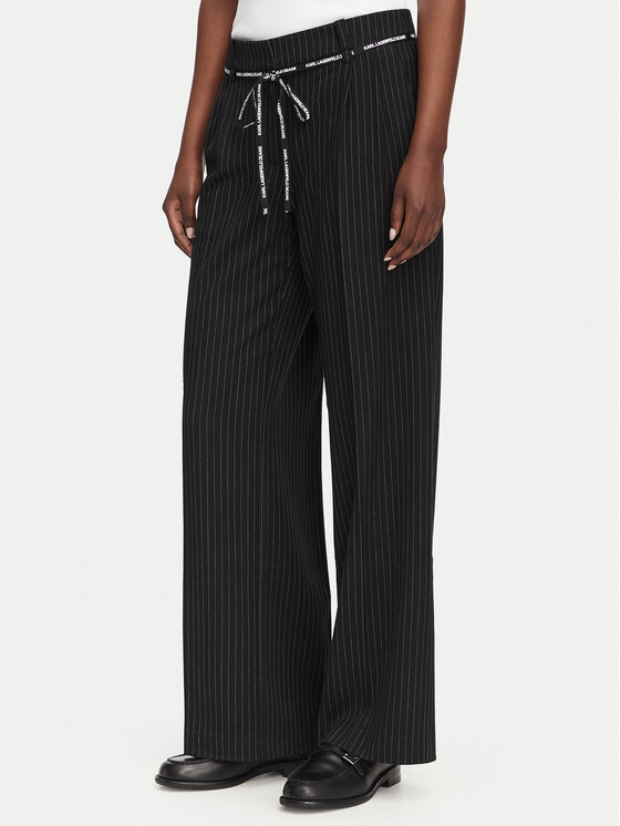 Karl Lagerfeld Jeans Pantaloni din material B3W10019 Negru Regular Fit