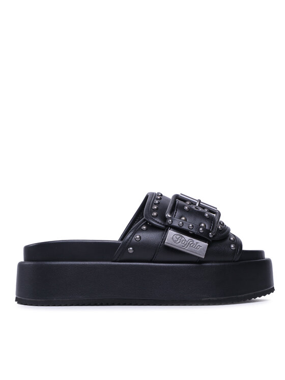 Buffalo Buffalo Pantoletten Noa Rock Slide BN16021491 Schwarz