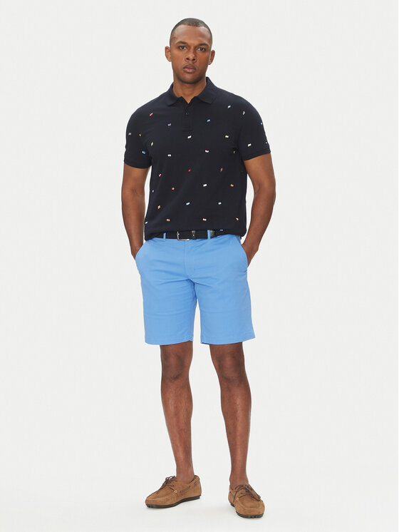 Tommy Hilfiger Tommy Hilfiger Polo Critter MW0MW39044 Granatowy Regular Fit