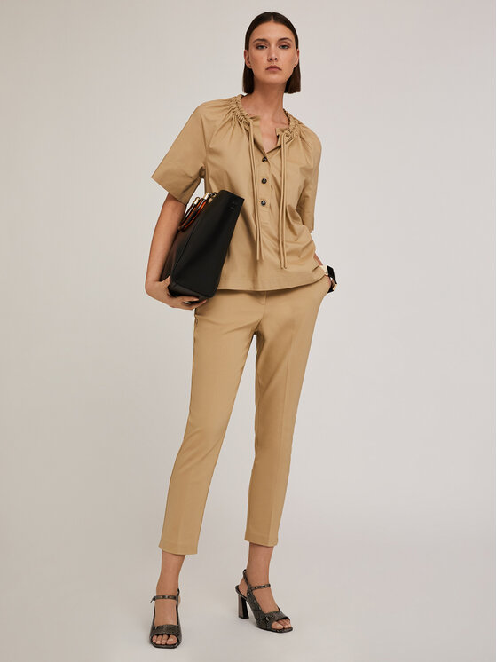 Motivi Motivi Camicia 5205Q000756N002 Écru Regular Fit