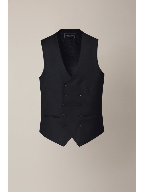 Lancerto Lancerto Kamizelka Barletta KA073125000004 Czarny Slim Fit