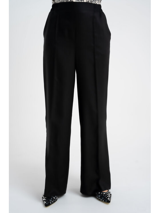 CLICK CLICK Παντελόνι υφασμάτινο 30-345 Μαύρο Loose Leg