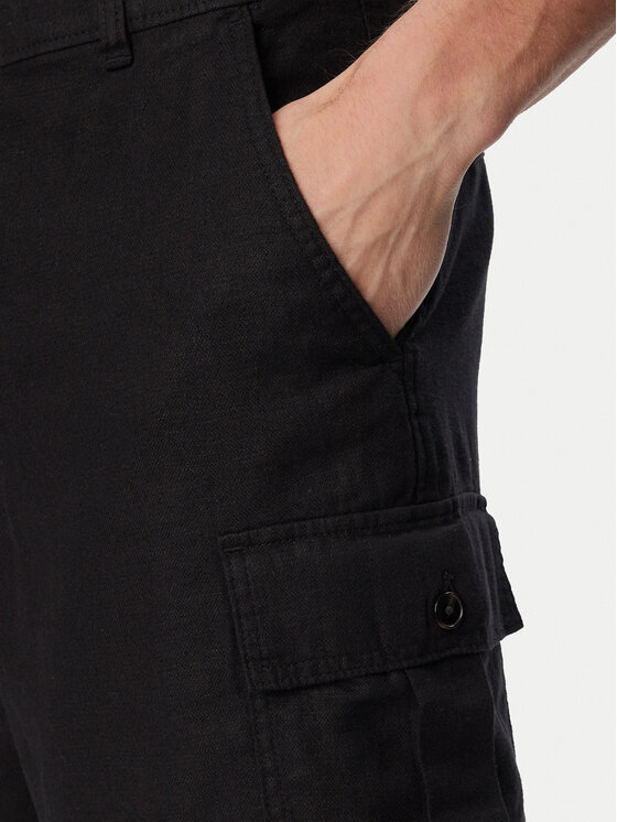 Calvin Klein Jeans Calvin Klein Jeans Šortky z materiálu LV04RF610G Černá Regular Fit