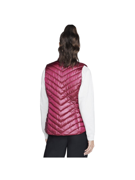 Skechers Skechers Kamizelka Skechers GO Shield Shine Vest Różowy Regular Fit