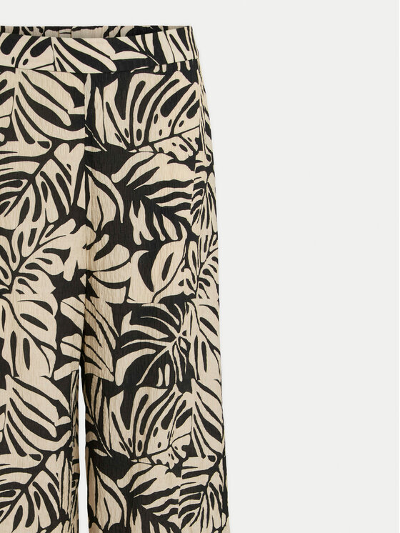 Vila Vila Stoffhose Anu 14108517 Schwarz Wide Leg