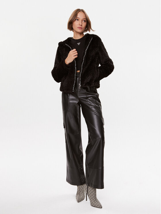 Guess Guess Γούνα W3BL50 WFSD0 Μαύρο Regular Fit