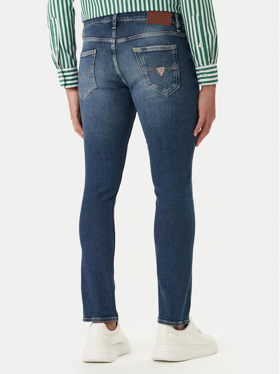 Guess Guess Farmer M2YAN1 D4Q42 Kék Skinny Fit