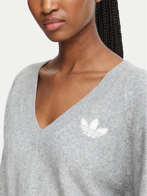 adidas adidas Megztinis Essentials IA4446 Šviesiai pilka Loose Fit